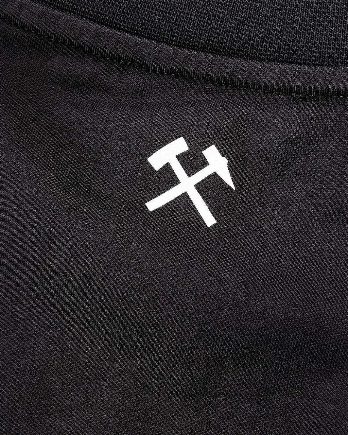 Okologisk Bomuld Jersey T-Shirt Sort
