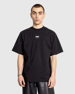 Okologisk Bomuld Jersey T-Shirt Sort