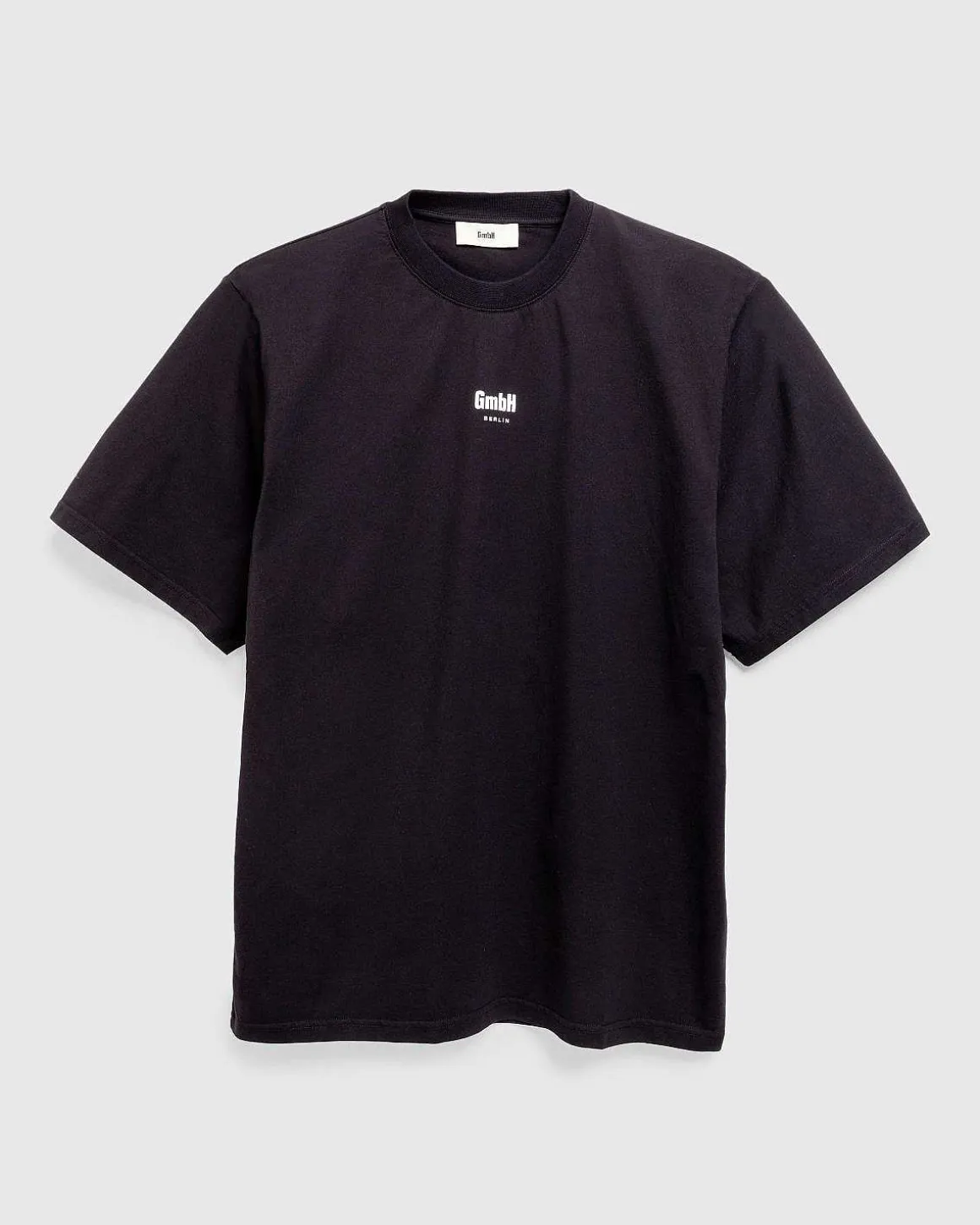 Okologisk Bomuld Jersey T-Shirt Sort