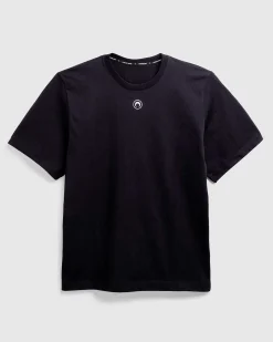 Okologisk Bomuldsjersey Almindelig T-Shirt Sort