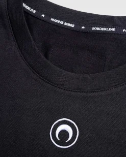 Okologisk Bomuldsjersey Almindelig T-Shirt Sort
