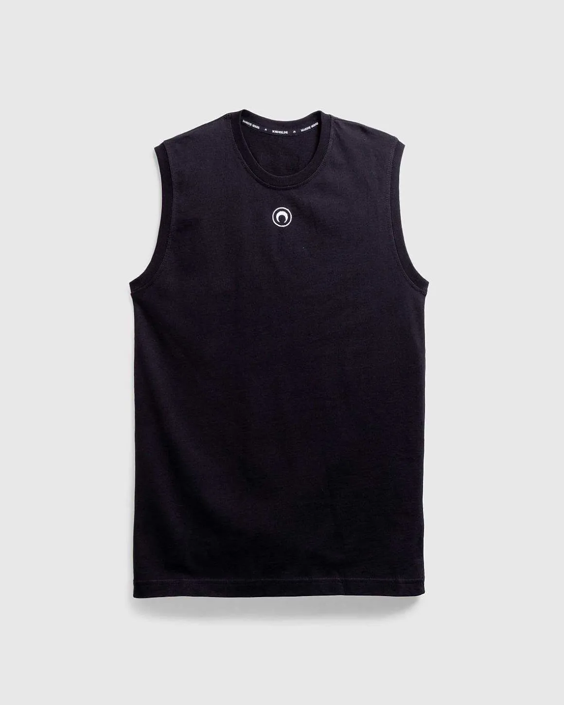 Okologisk Bomuldsjersey Almindelig Tanktop Sort