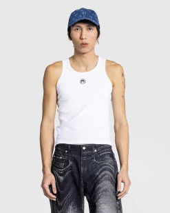 Okologisk Bomulds Rib Tanktop Hvid