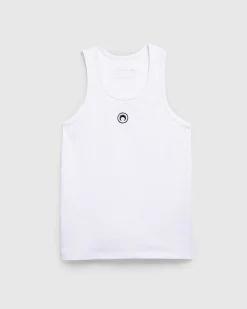 Okologisk Bomulds Rib Tanktop Hvid