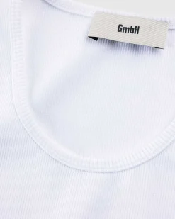 Okologisk Bomulds Rib Tanktop Hvid