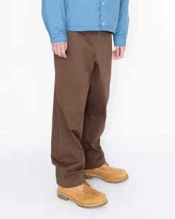 Omvendt Twill Baggy Trouser Brun
