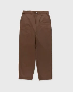 Omvendt Twill Baggy Trouser Brun