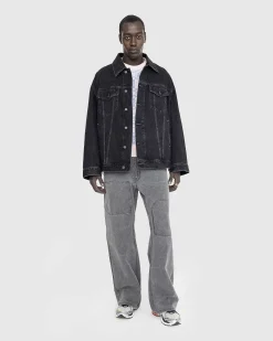Oversized Denimjakke Sort