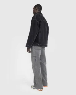 Oversized Denimjakke Sort