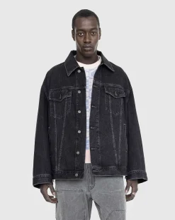 Oversized Denimjakke Sort