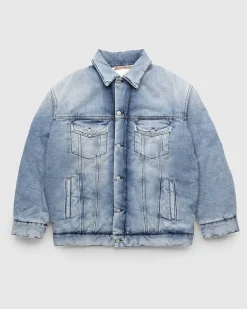 Oversized Fit Denimjakke Lysebla