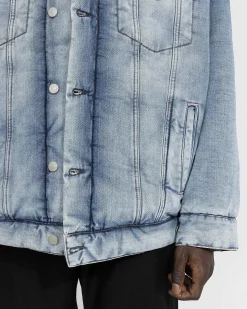 Oversized Fit Denimjakke Lysebla