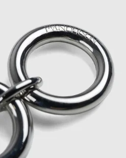 Oversized Kaede Halskaede Solv Tone/Gunmetal