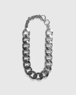 Oversized Kaede Halskaede Solv Tone/Gunmetal