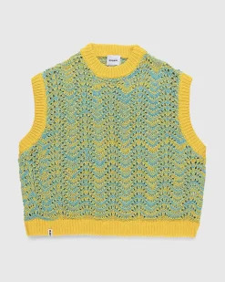 Oversized Knit Gilet Orange