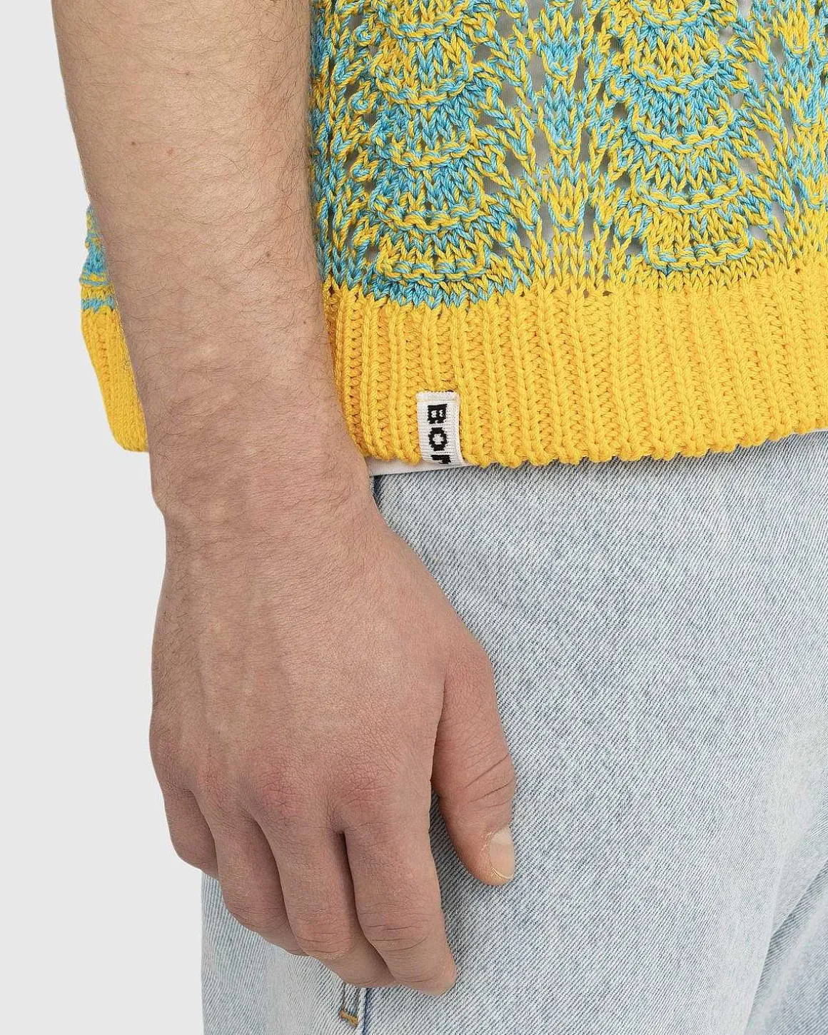 Oversized Knit Gilet Orange