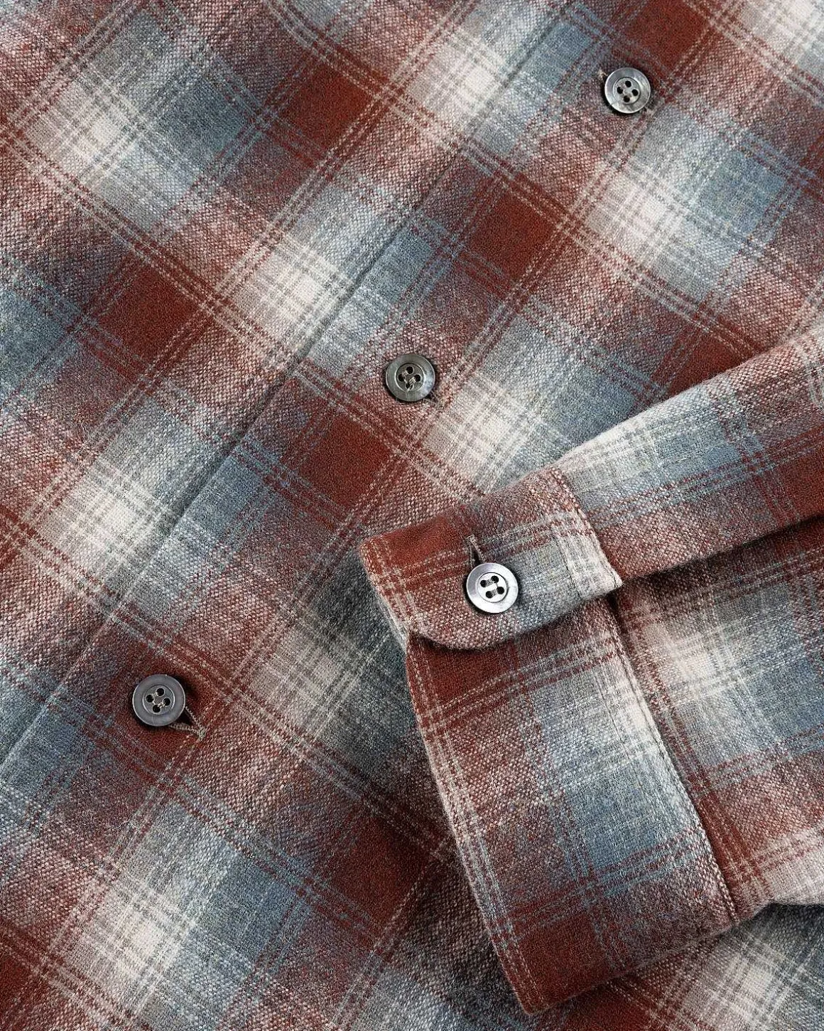 Oversized Ternet Uld Button-Down Skjorte Multi