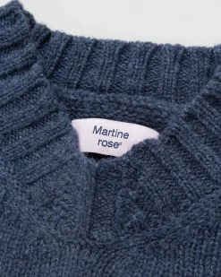 Oversized V-Hals Troje Indigo