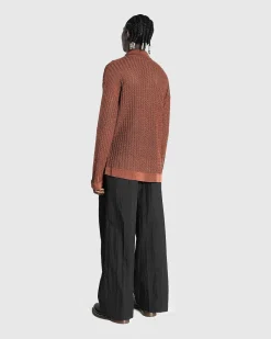 Oversize Strik Polo Glaseret Ingefaer