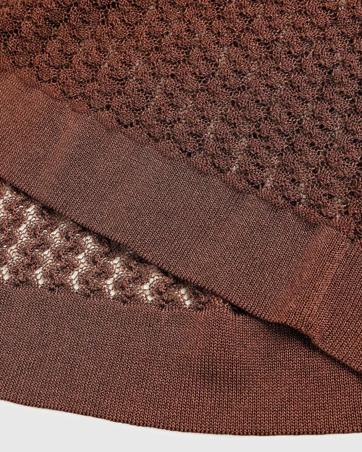 Oversize Strik Polo Glaseret Ingefaer