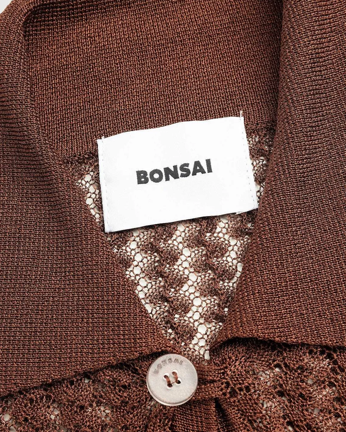 Oversize Strik Polo Glaseret Ingefaer
