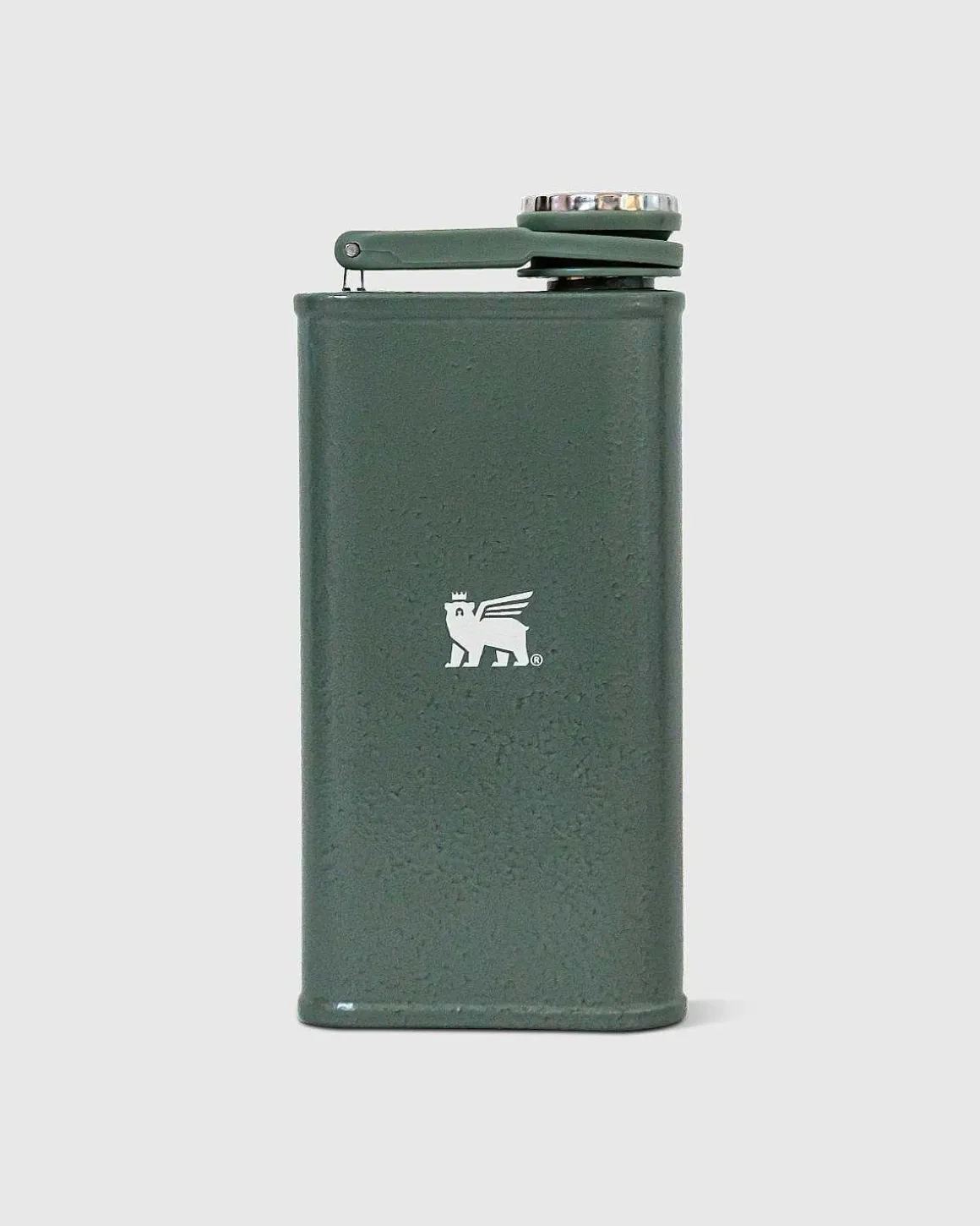 8 Oz Classic Flask Fragment Hammertone Green