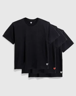 3 Pack T-Shirt Saet Sort