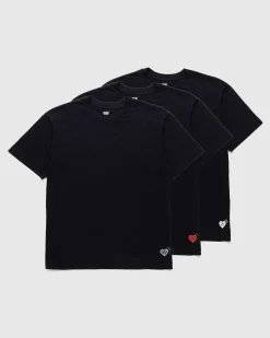3 Pack T-Shirt Saet Sort