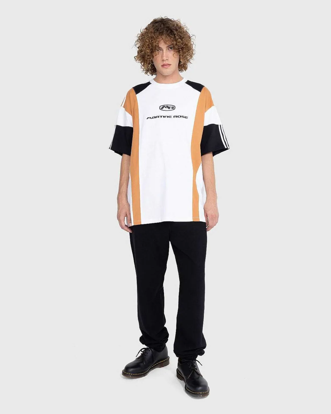 Panelet Oversize T-Shirt Hvid/Multi