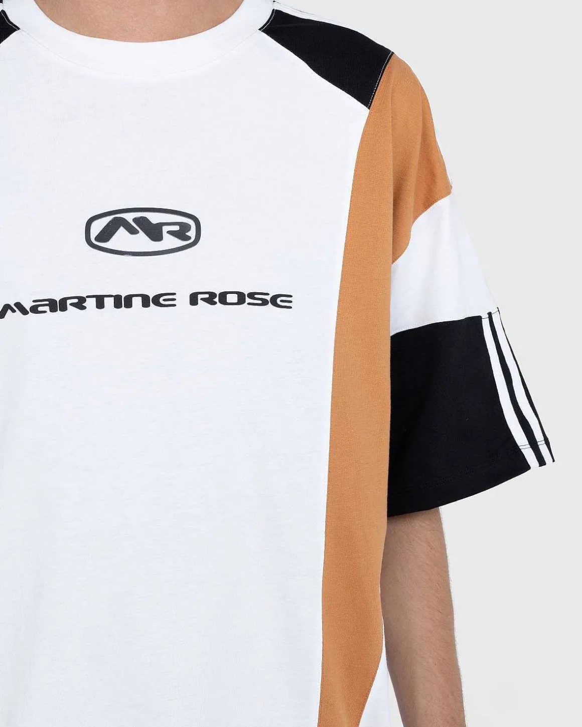 Panelet Oversize T-Shirt Hvid/Multi
