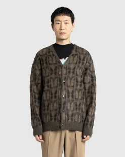 Papillon Mohair Cardigan Oliven