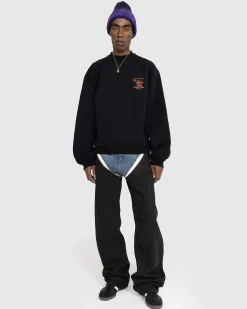Paris' Bedste Broderede Sweatshirt Sort