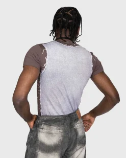 Paris' Bedste Second Skin T-Shirt Brun/Isbla