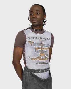 Paris' Bedste Second Skin T-Shirt Brun/Isbla