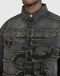 Paris' Best Patch Denim Shirt Sort