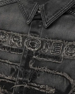 Paris' Best Patch Denim Shirt Sort