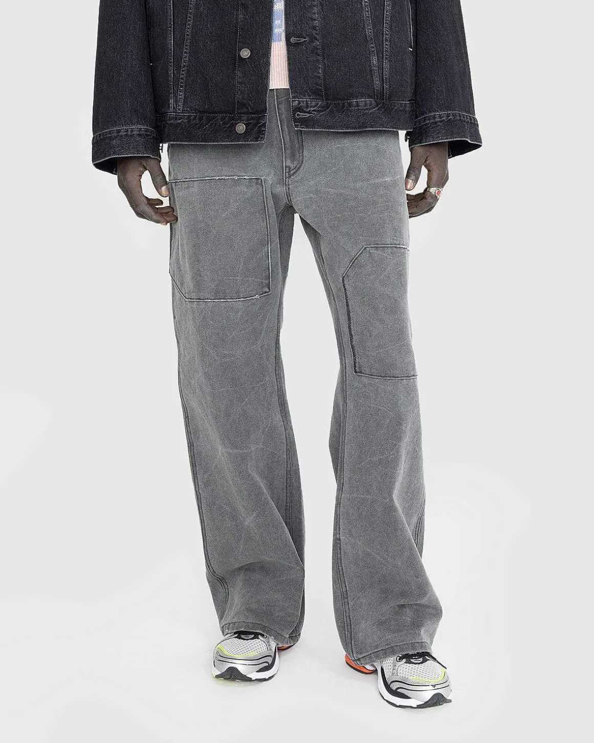 Patch Canvas Bukser Carbon Grey