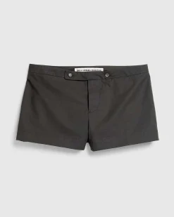 Paul Badeshorts Mork Khaki Brun