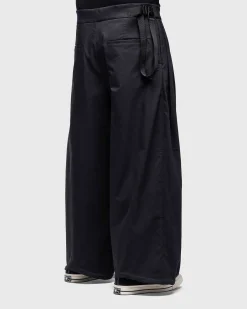 P48-Ch Micro Twill Plisseret Buks Sort
