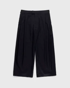 P48-Ch Micro Twill Plisseret Buks Sort