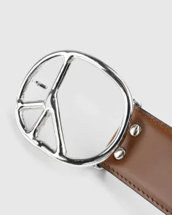 Peace Buckle Belt - Styr Lthr.