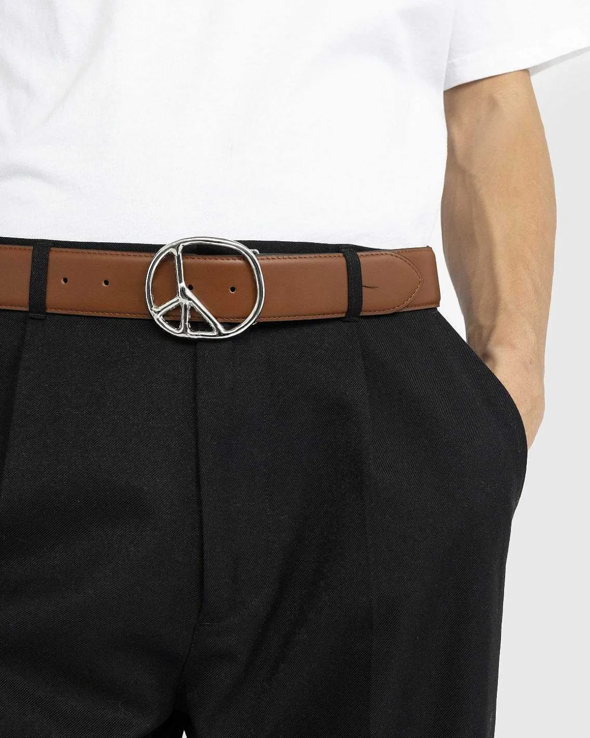 Peace Buckle Belt - Styr Lthr.
