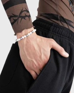 Perlearmband Solv/Hvid