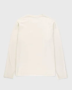 Pigmentfarvet Boxy Langaermet Jersey Natural