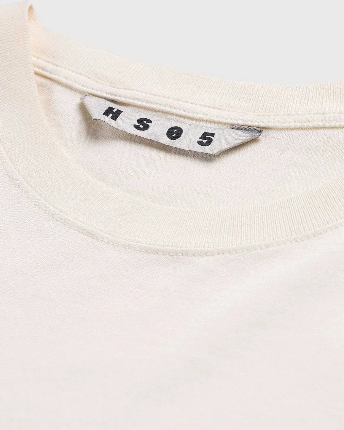 Pigmentfarvet Boxy Langaermet Jersey Natural