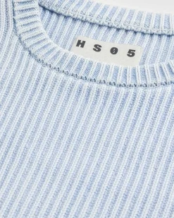 Pigmentfarvet Sweater Lysebla