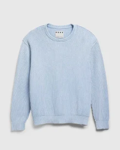 Pigmentfarvet Sweater Lysebla