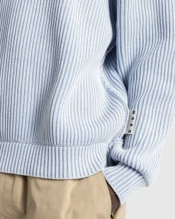 Pigmentfarvet Sweater Lysebla
