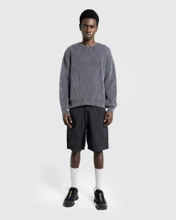 Pigmentfarvet Sweater Vasket Sort