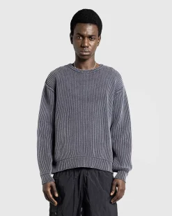 Pigmentfarvet Sweater Vasket Sort